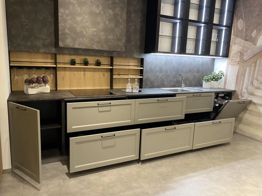 Cucina lineare The Cut Kitchen Divina