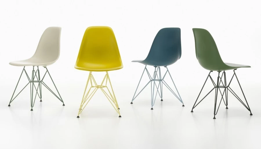 Sedia senza braccioli Vitra Eames Plastic Side Chair RE DSR