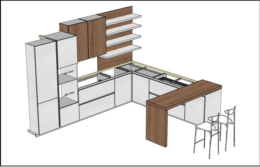 Cucina angolare Arredo3 KALI'