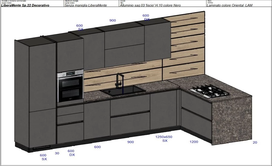 Cucina con penisola Scavolini Liberamente