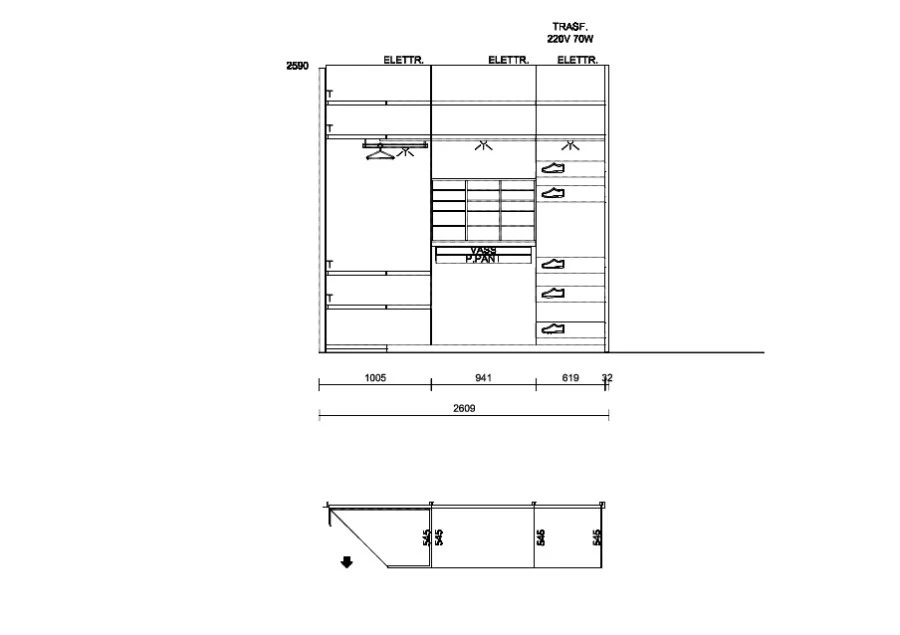 Cabina armadio Poliform Ubik