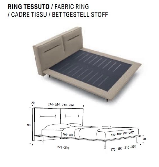 Letto matrimoniale Felis Moonlight