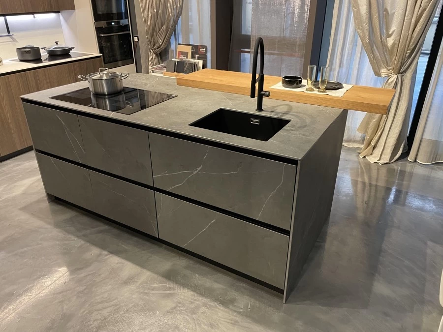 Cucina con Isola Doimo Cucine Aspen Gres