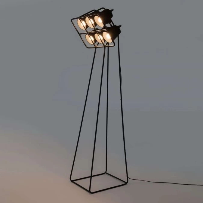 Lampada da terra Seletti Multilamp Piantana Nero