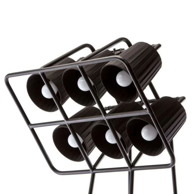 Lampada da terra Seletti Multilamp Piantana Nero