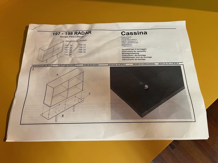 Radar Libretto di istruzioni