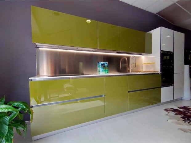 Cucina lineare Cucinesse Glass