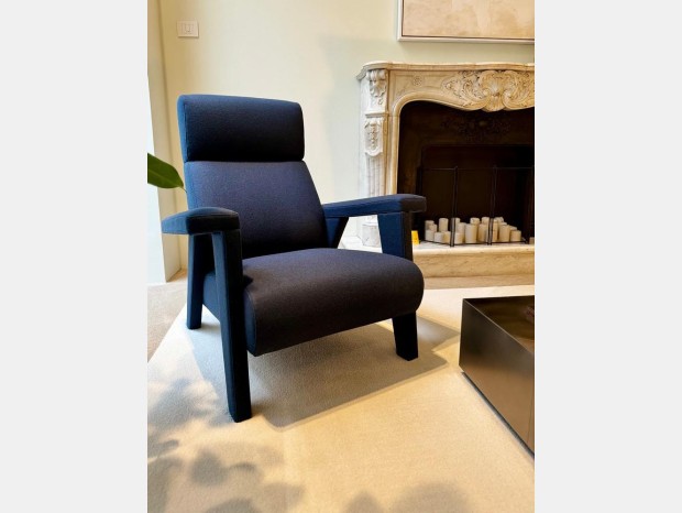 Poltrona con poggiapiedi Long chair Collezione esclusiva in Offerta Outlet