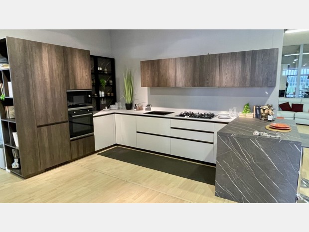 Cucina con penisola Scavolini Boxy