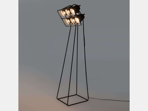 Lampada da terra Seletti Multilamp Piantana Nero